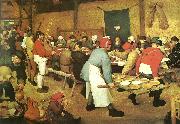 Pieter Bruegel bondbrollopet oil painting